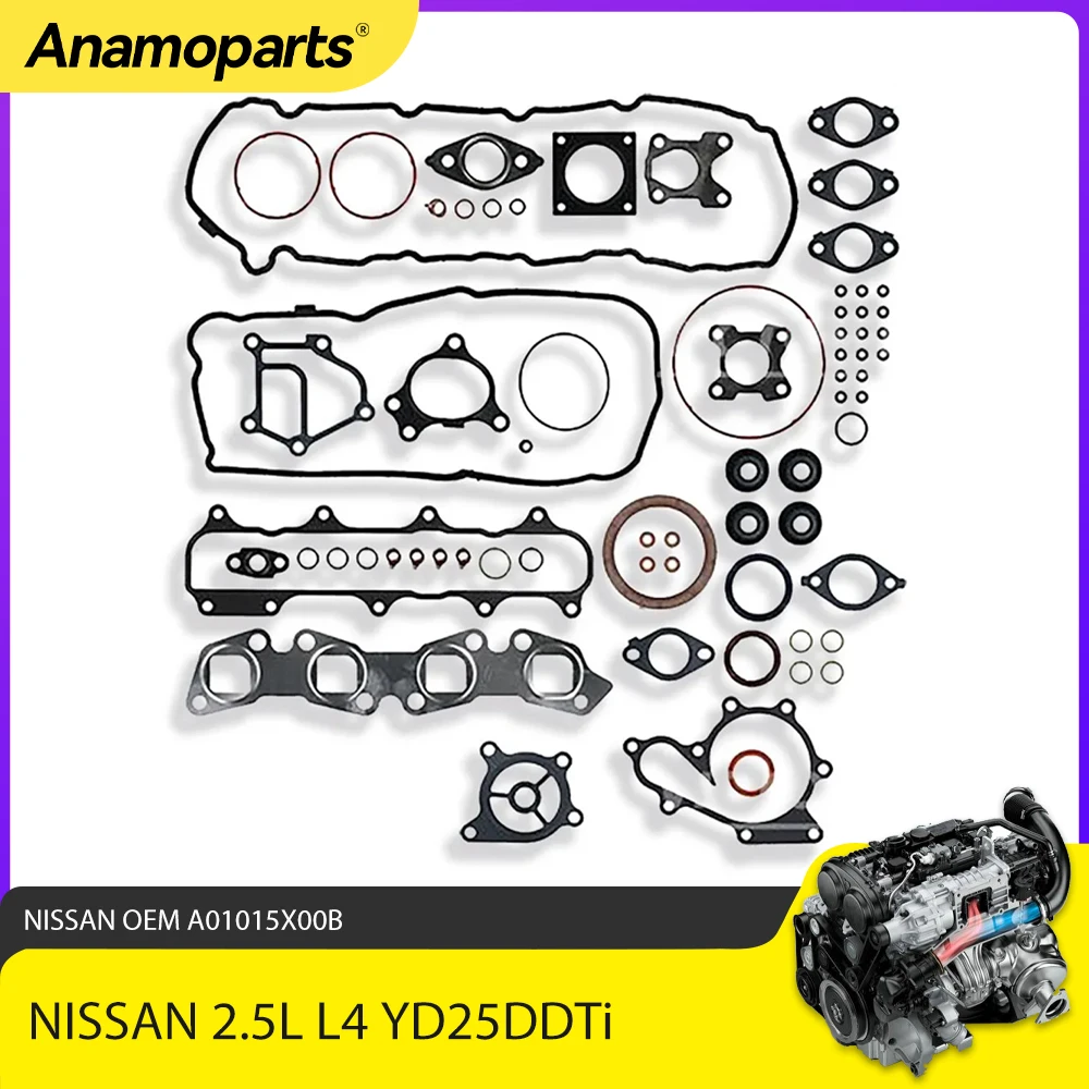 Engine Parts Full Gasket Kit Fit 2.5 L YD25DDTi For NISSAN YD25 D40 E26 DCi NAVARA NV350 CABSTAR MURANO 2.5L L4 DIESEL