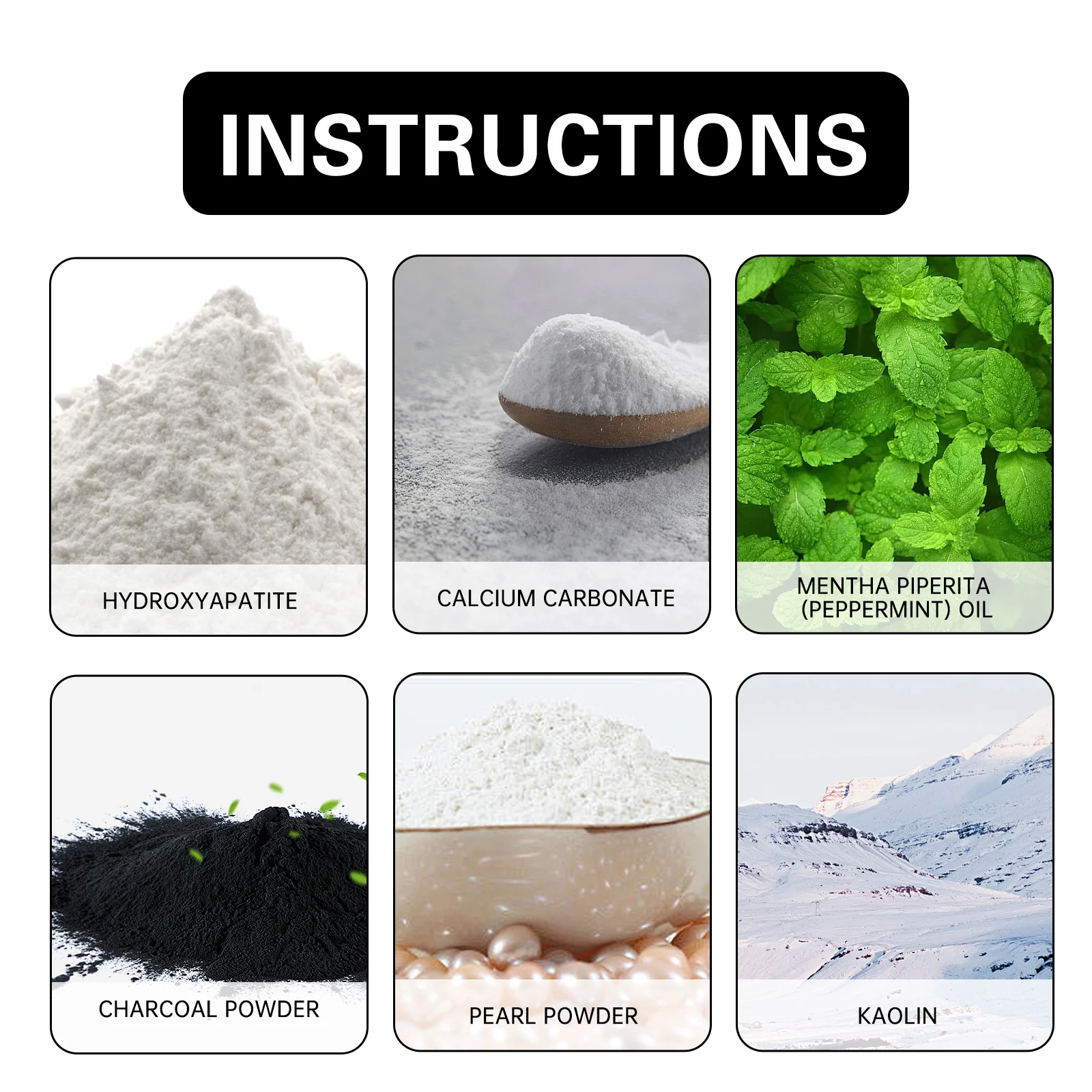 1-3 قطعة مسحوق تبييض الأسنان Hydroxyapatite الفحم المنشط التنظيف العميق مزيل بقع الأسنان التنفس الطازج العناية بصحة الفم