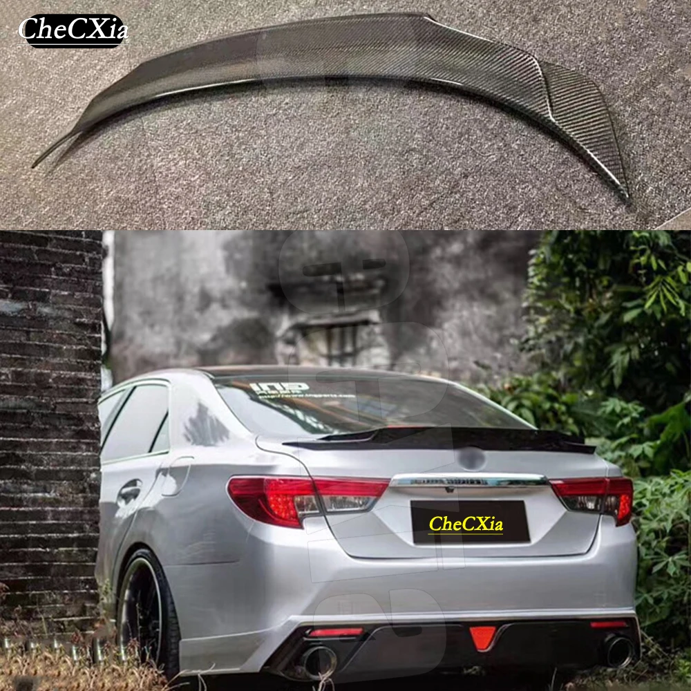 

For Toyota 2010-2018 REIZ Modified ING True Carbon Fiber Rear Spoiler Rear Trunk lid Spoiler Tail Wing