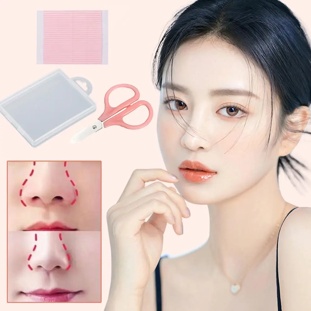 מתכווץ כנף אף מיוחד לכווץ אף מיוחד לכווץ האף צר בלתי נראה קטן רצועות יופי אף לכווץ כנפיים דק n c6n1