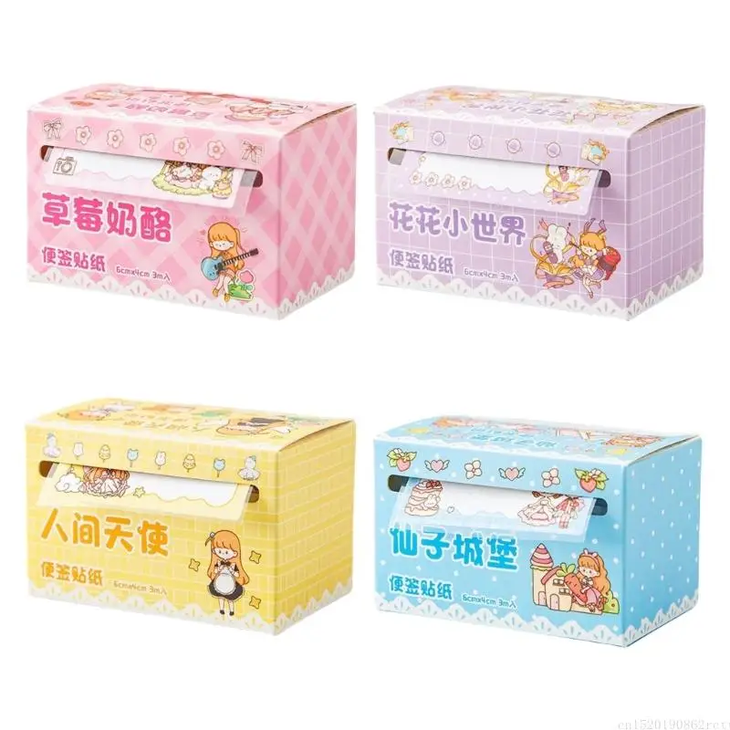 

D5BB Cartoon Note Paper Pad for Writing Note Taking Reminder on Fridges Calender