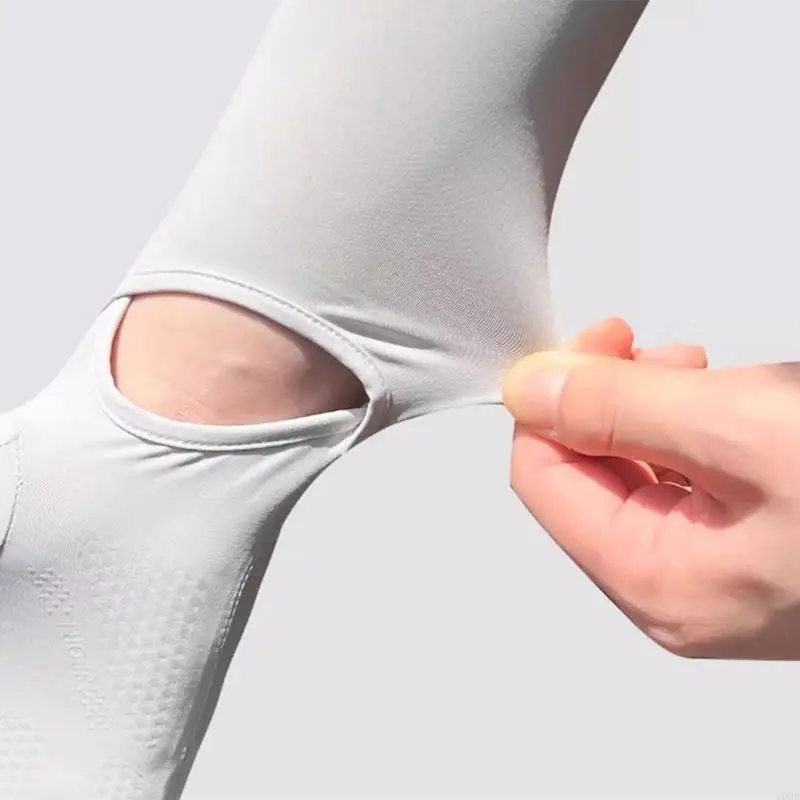 Manchons bras avec poignée en Silicone évacuant transpiration, idéaux pour l'extérieur Y08E