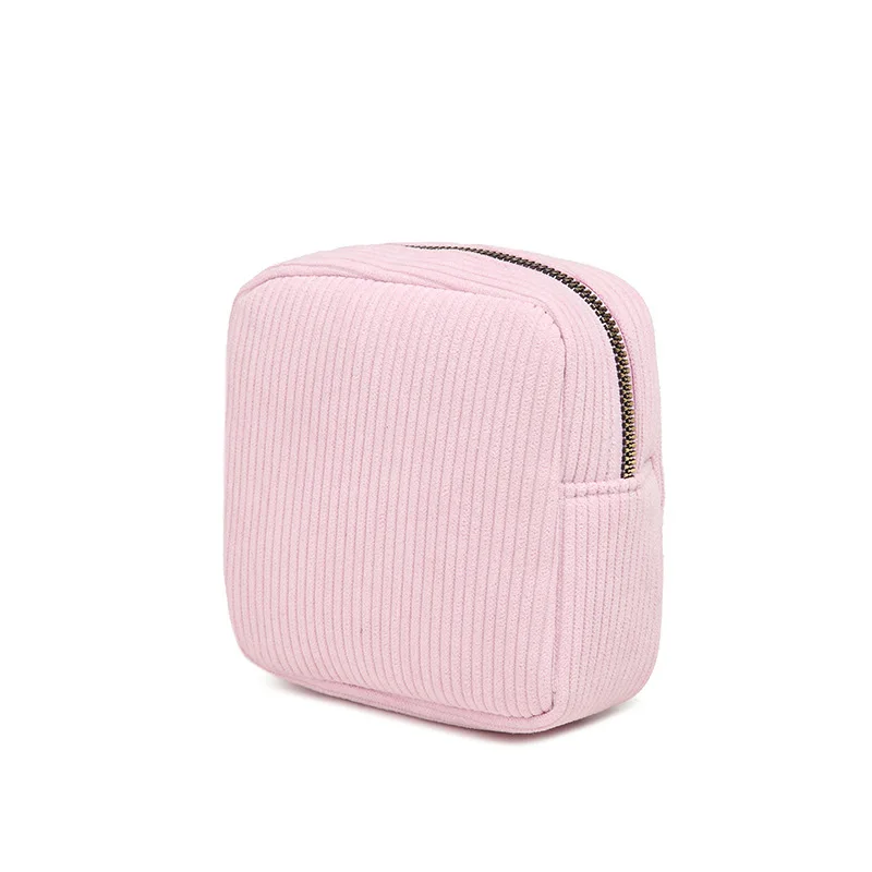 

Sanitary Cotton Bag, Corduroy, Cosmetics Mouth, Red Envelope, Women's Portable Sanitary Napkin Storage Small Square Bag