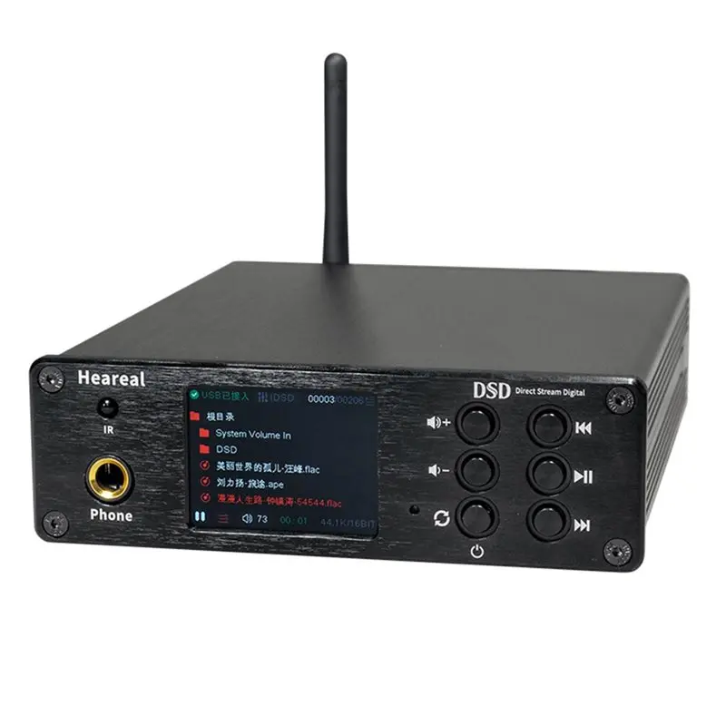 

FEDI-Dual-Core ES9038 DSD512 Bluetooth 5.4 USB-декодер HIFI Audiophile DAC с усилителем для наушников, поддержка разъема для наушников USB