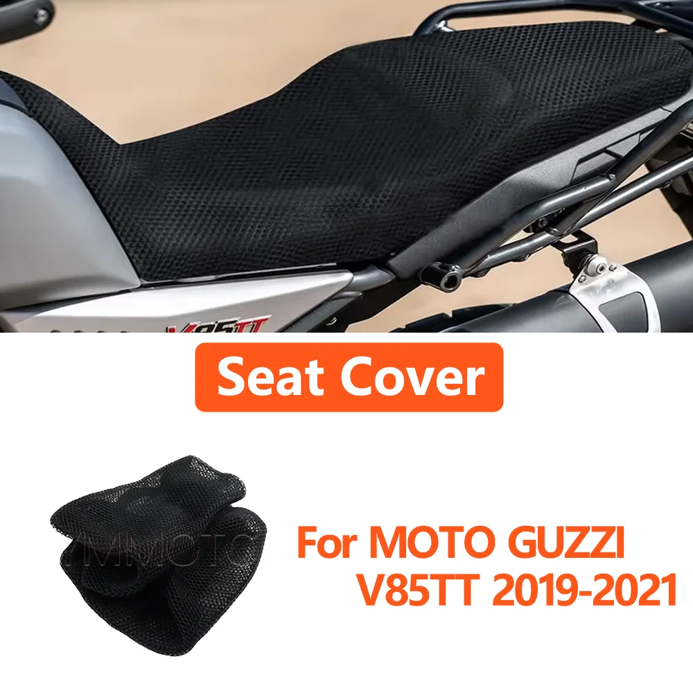 Motorcycle Accessories For MOTO GUZZI V85TT V85 TT 2019-2021 Mesh Breathable Seat Cushion Saddle Non-Slip Protection Seat Cover