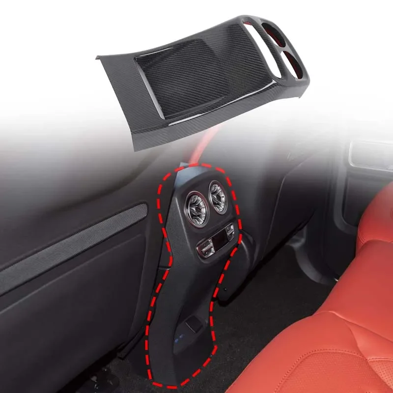 Real Carbon Fiber For Mercedes-Benz G-Class G500 W463 2025+ car rear air outlet mask decorative sticker car interior accessories