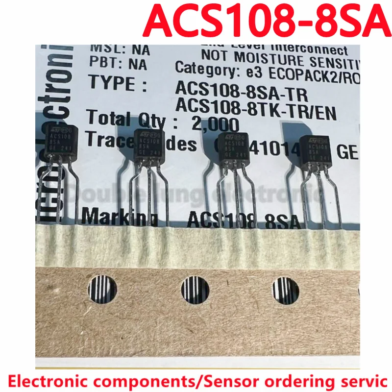 10PCS/100PCS/LOT Original ACS108-8SA-TR ACS108-8SA ACS108-6SA ACS108-5SA ACS108 TO-92 Didirectional Thyristor Sensor Door