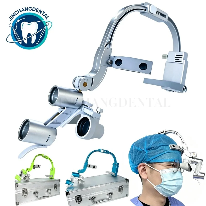 2.5X 3.5X Dentistry LED Head Light Lamp For Magnification Binocular Loupes 5W Light Dental Surgical Headlight Lab Equipments