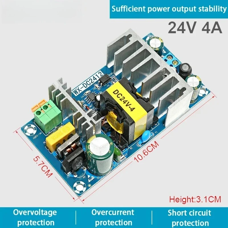 AC 100-240V to DC 24V 6-9A5V12V  24V 36V 48V 1A 2A 3A 4A 8A Power Supply Module Board Switch AC-DC Switch Power Supply Board
