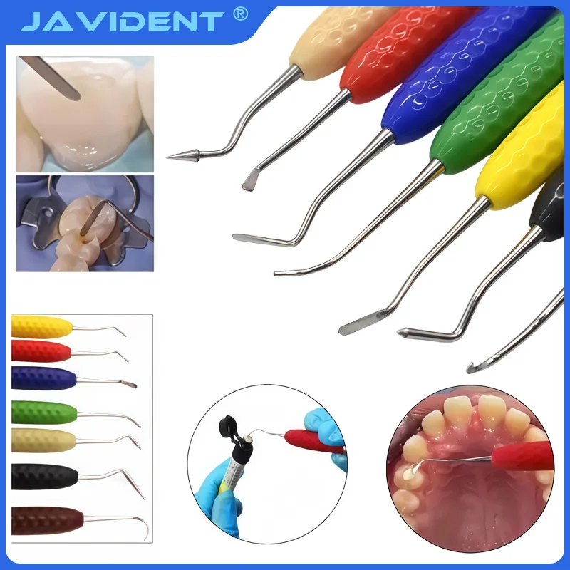

7Pcs/Set Dental Filler, Non-Stick Instrument Trimming Set, Dental Resin Filler, Stainless Steel, Sturdy and Durable
