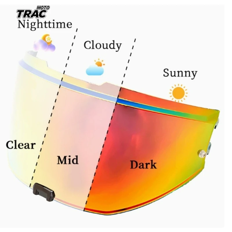 Photochromic Lens for LS2 FF910 ADVANT II Modular Motorcycle Helmet Black Lens Sun Visor Helmet Replacement Parts