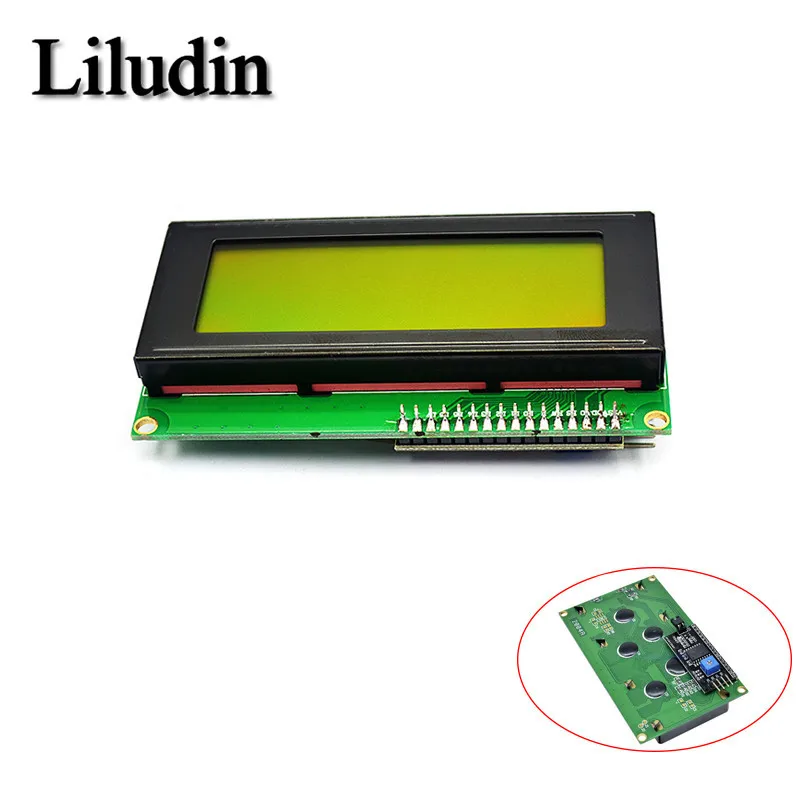 IIC/I2C/TWI 2004 المسلسل الأزرق الأخضر الخلفية وحدة LCD لاردوينو MEGA2560 20X4 LCD2004
