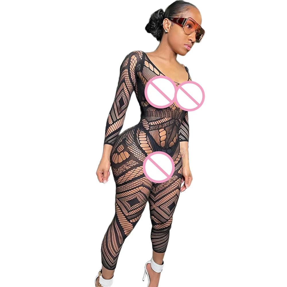 

2026 Spring and Summer New Bodycon Women's Slim Hip Lifting One-piece V Neck Sexy Backless Sleeveless High Street Clothing