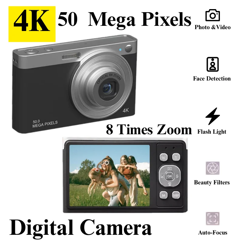 appareil-photo-numerique-50mp-zoom-optique-8x-objectif-telescopique-enregistrement-mise-au-point-automatique-anti-secouement-portable-4k-ultra-hd-photographie-et-video
