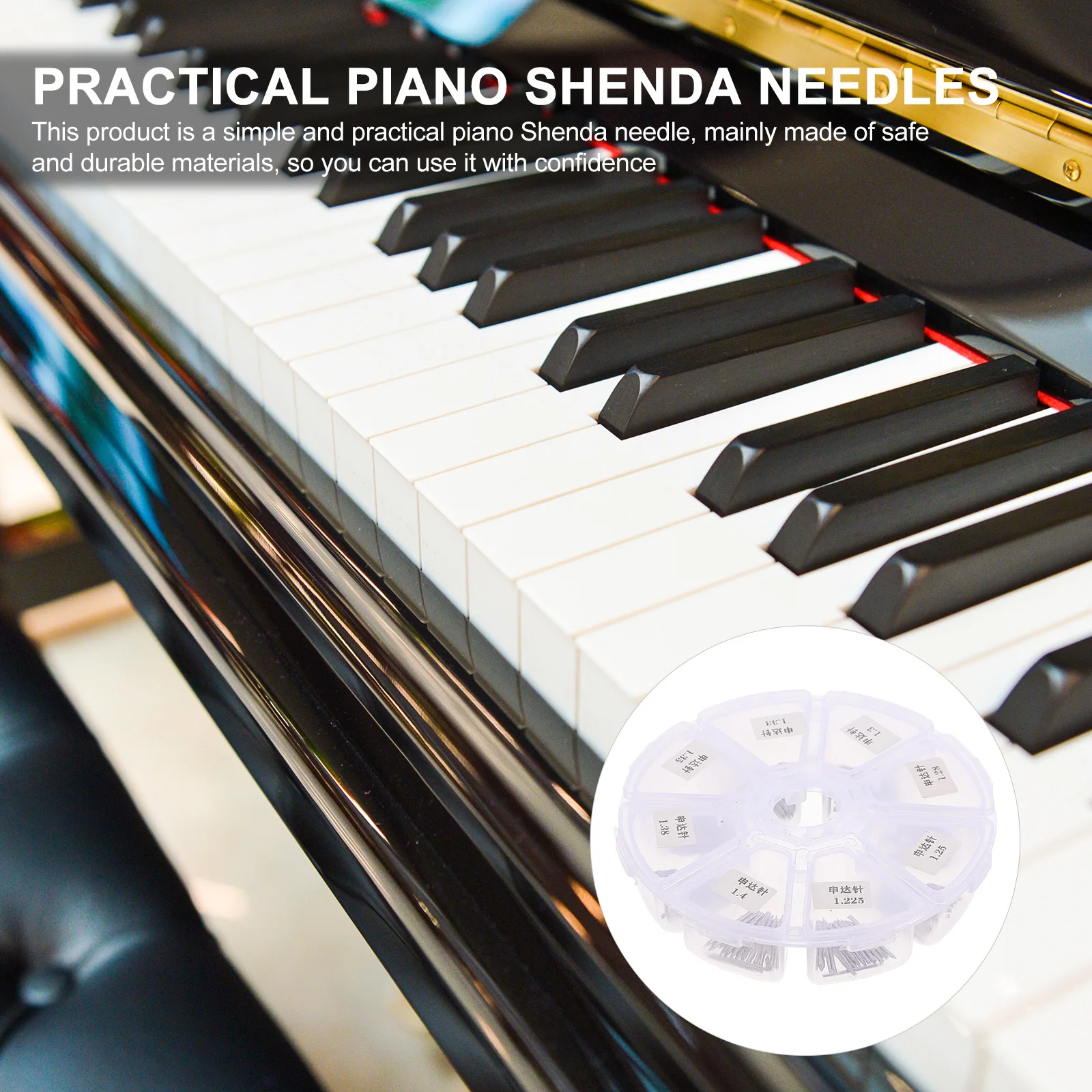 

160 Pcs Piano Needle Nail Set Maintenance Tools Practical Repair Shenda Products Creative Needles Silver Musical Instrument