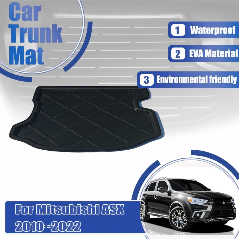 

Car Trunk Mats For Mitsubishi ASX RVR Outlander Sport 2010~2022 Waterproof Trunk Storage Pads EVA Boot Cargo Carpets Accessories