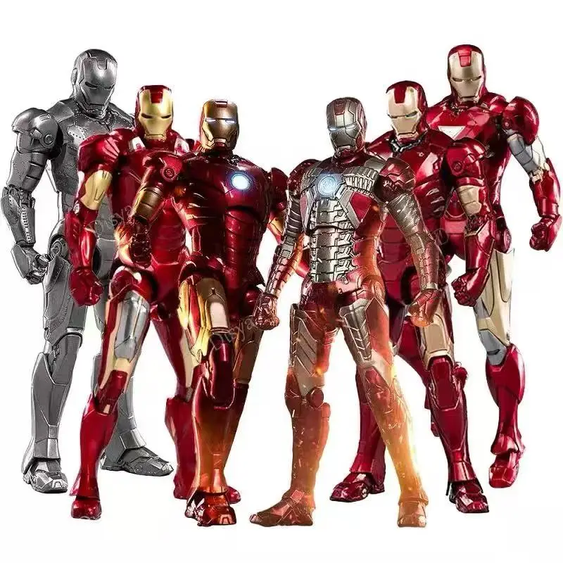 ZD Toys Iron Man Series articulación móvil MK1 MK2 MK4 MK5 MK6 MK7 MK17 MK21 MK33MK42MK434546 figura de acción de película 7 pulgadas MarkDolls