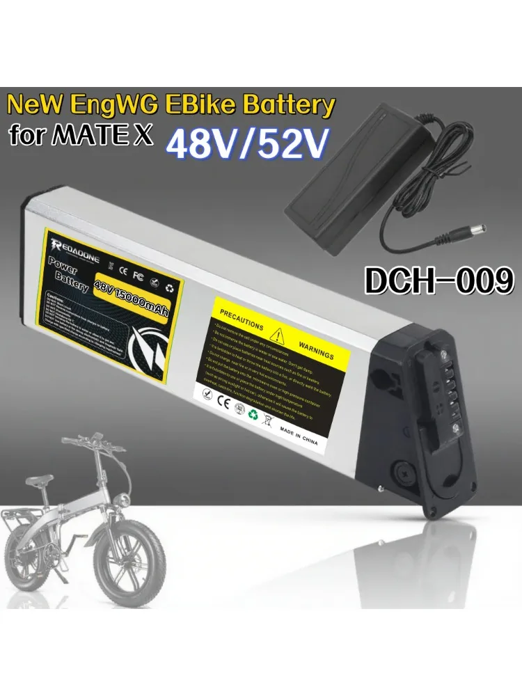 AliExpress Aleaivy DCH-009 Pro Upgraded 52V/48V MATE X Bike Battery (13Ah/15Ah/17Ah) – Fits 2025 New Engwe EP-2 Pro Engine