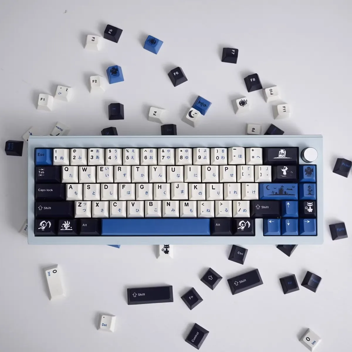 GMK 129 keys Midnight set Keycaps PBT Dye Subbed Key Caps Cherry Profile Keycap With 2.25U 2.75U 3U 7U Spacebar ISO Enter