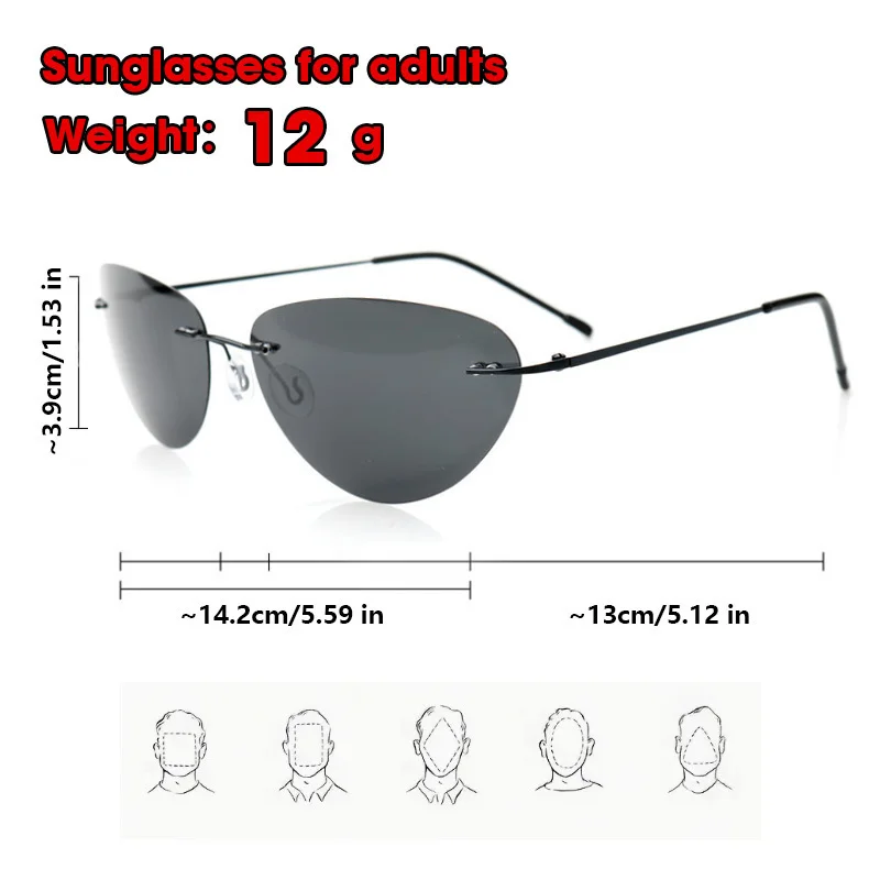 2025 Cyber Y2k The Matrix Neo Style Polarized Sunglasses Ultralight Rimless Photochromic Driving Glasses image 6