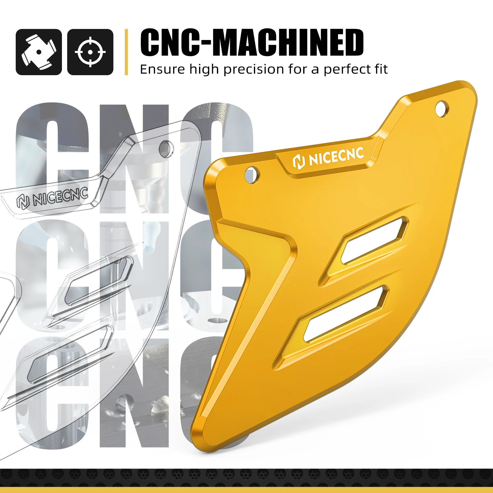 NICECNC For Suzuki DRZ400SM DR-Z 400SM DRZ 400 SM 2005-2024 2023 2022 Motorcycle Rear Brake Disc Guard Cover Protector Aluminum