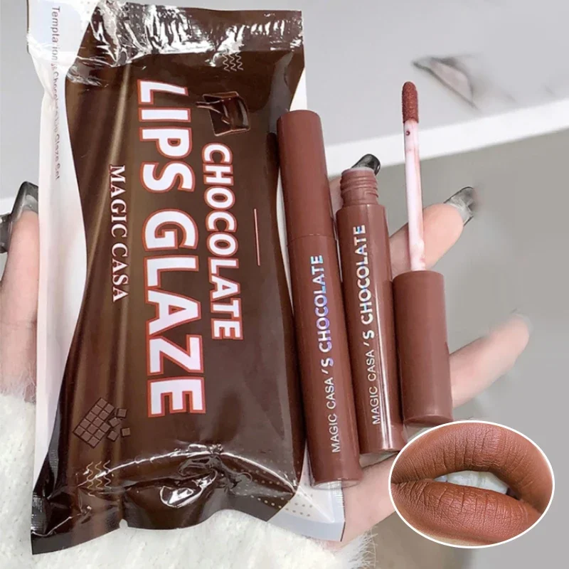 Chocolate Five Lip Glaze Set Mist Matte Lipstick Girl Student  Корейская Косметика