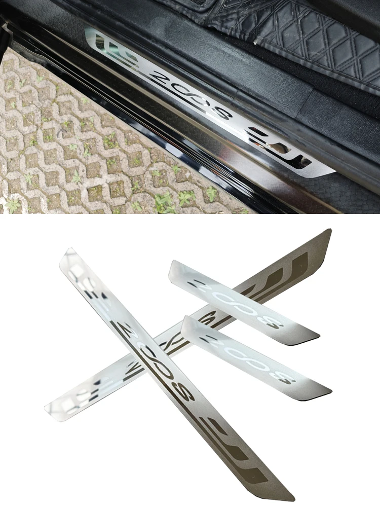 For Peugeot 2008 2023 2022 2020 2019 2018 2016 Stainless Steel Door Sill Scuff Pedal Cover Car Accessories Styling Auto Trim