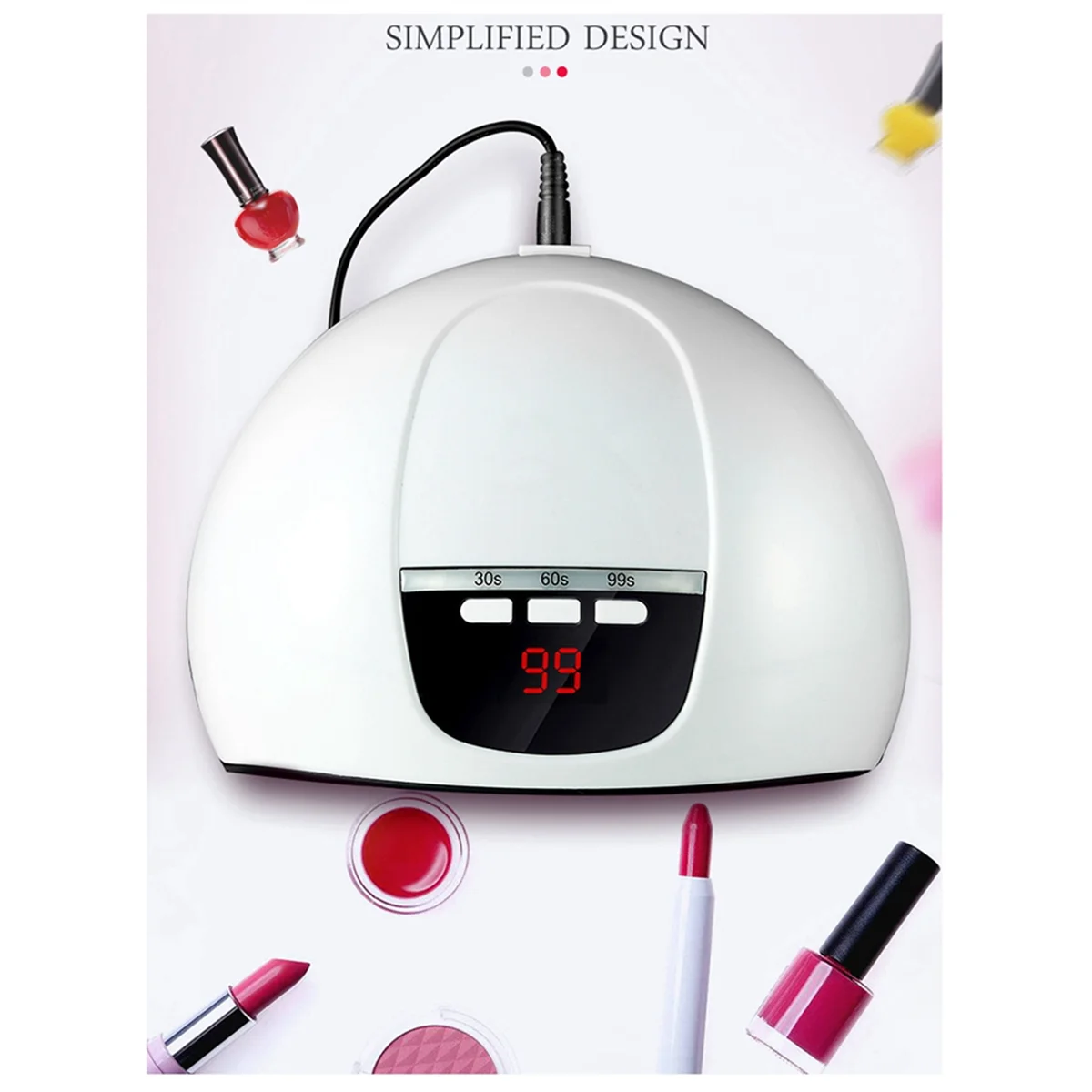 Nail Dryer LED Nail Lamp UV Lamp for Curing All Gel Nail Polish Portable Nail Dry Lamp with USB Cord White