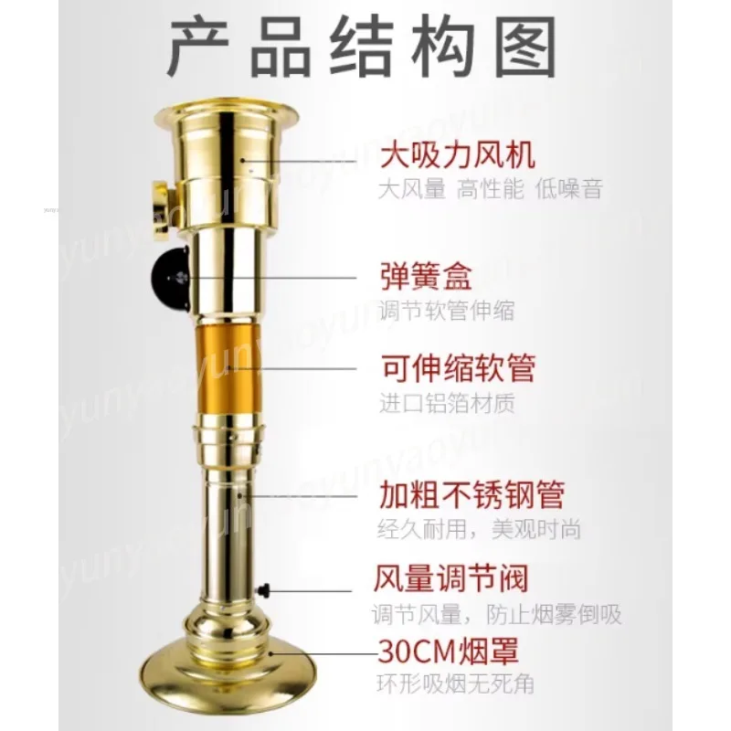 Retractable Exhaust Hood, Korean Oven Retractable Exhaust Pipe, Commercial Kitchen Exhaust Fan System