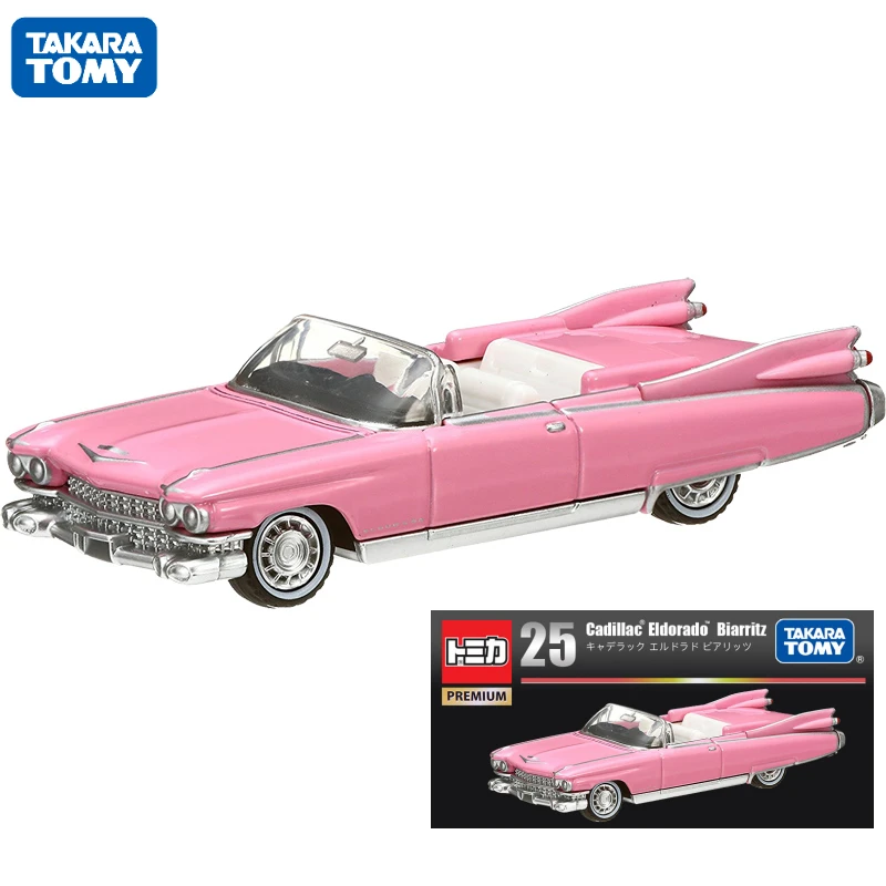 Original TAKARA TOMY Tomica Alloy Car TP25 Cadillac Cabriolet Coupe 887140 Model Toys Gift for Children Collection Ornament