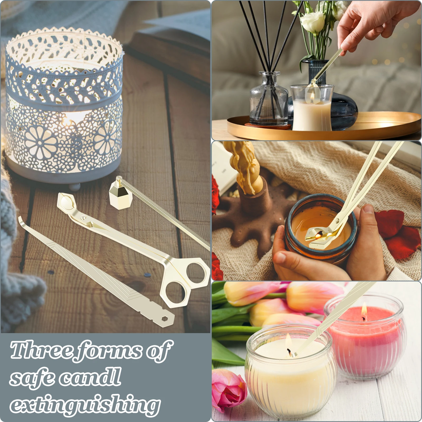 3Pcs Candle Extinguishing Tool - Wick Dipper Tool ulasan dan harga