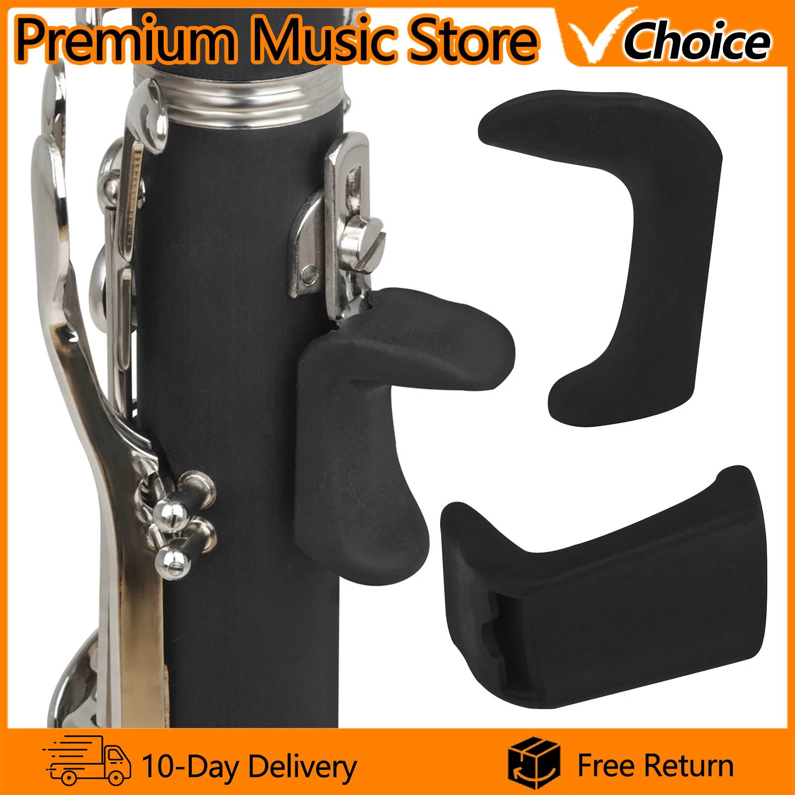 قابل للتعديل الكلارينيت المزمار الإبهام إصبع بقية غطاء سيليكون آلات النفخ الخشبية الكلارينيت المزمار أجزاء اكسسوارات 1.5 مللي متر 2 مللي متر 3.5 مللي متر #1