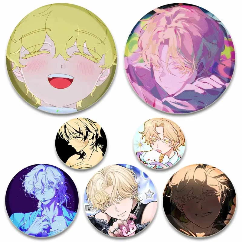 

Cool Anime Boy Luka Badge Cartoon Alien Stage Lapel Pins for Backpacks Briefcase Manga Brooch Clothes Accessories Jewelry Gifts
