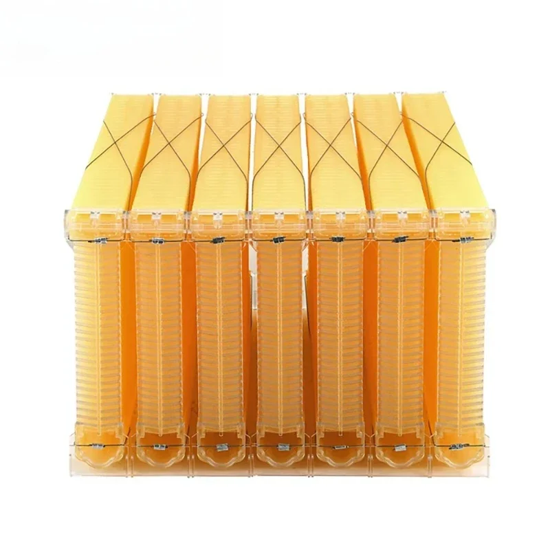

Automatic self-flowing honey hive with 7 flow frames for harvesting honey