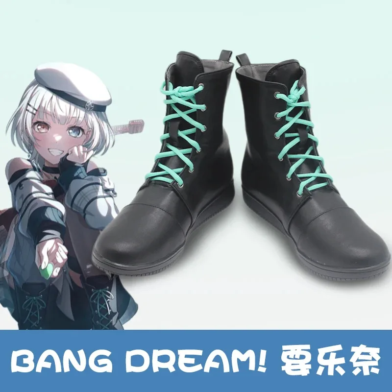 

Игра BanG Dream! It's MyGO Kaname Rana, обувь для косплея, короткие ботинки из искусственной кожи, женская и мужская обувь для ролевых игр на Хэллоуин, реквизит
