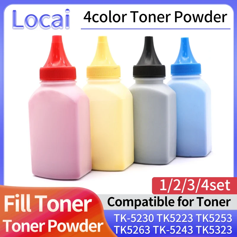 1/2/3/4set 50g TK-5220 TK-5230 TK-5232 Toner Powder For Kyocera ECOSYS P5021cdn P5021cdw M5521cdn M5521cdw 5026 5521 MFP Printer