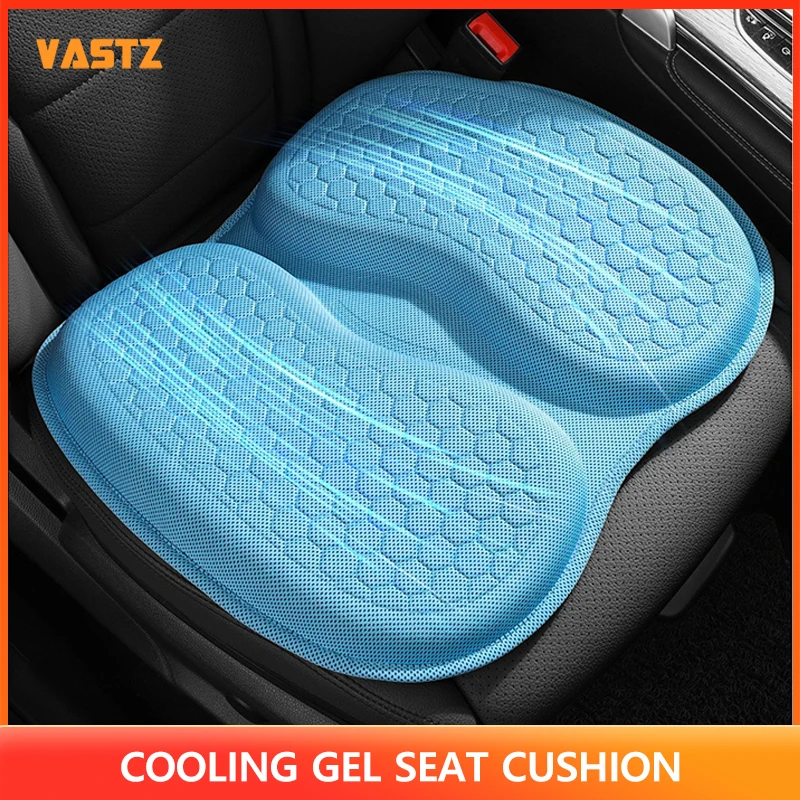 

Car Cooling Gel Seat Cushion Multi - Scenario All - Weather Gel Seat Pad Pressure Relief Ventilated Anti - Slip Gel Seat Cushion