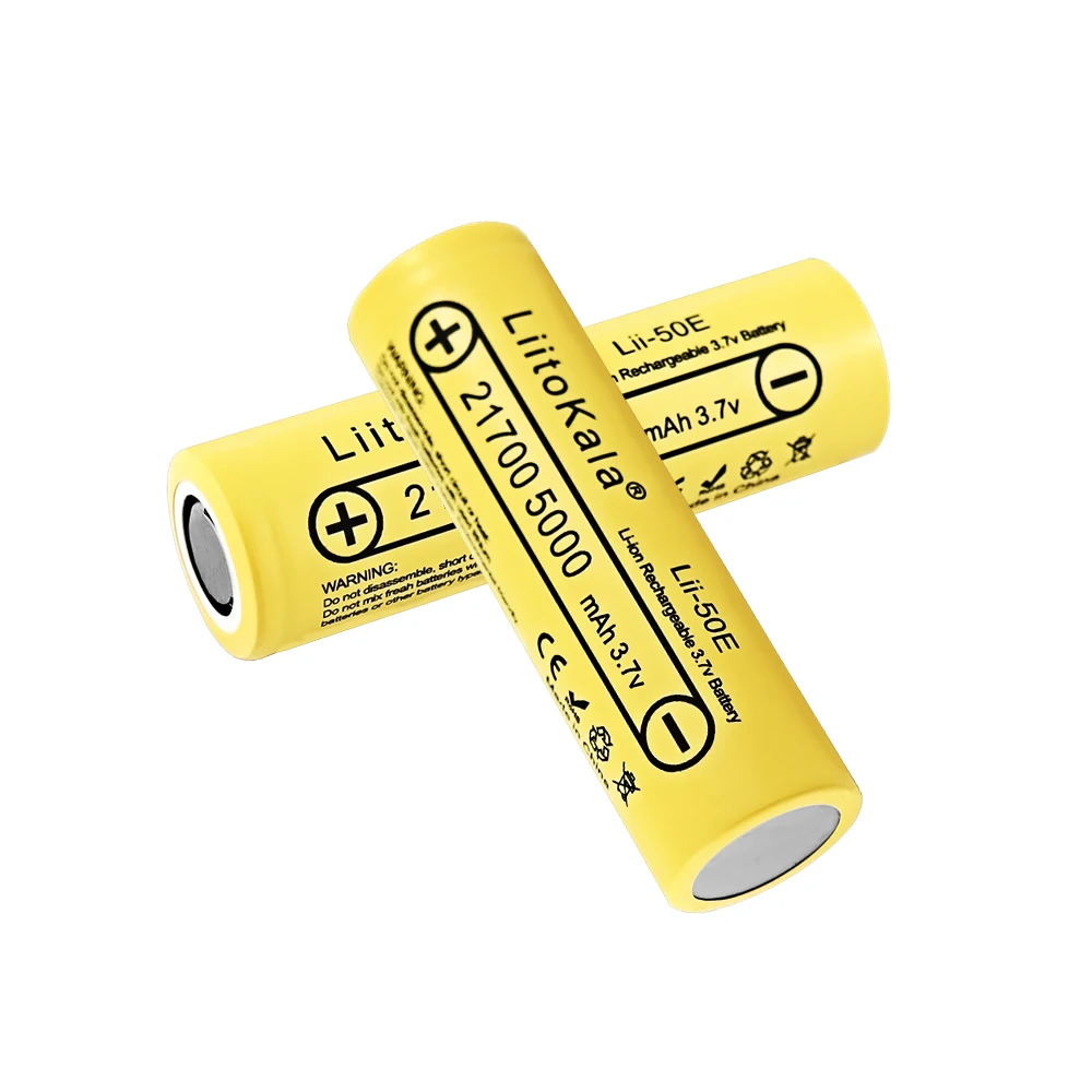4 pezzi LiitoKala Lii-50E/Lii-40A 21700 4000mah/5000mAh batteria ricaricabile 21700 torcia per elettrodomestici ad alta potenza
