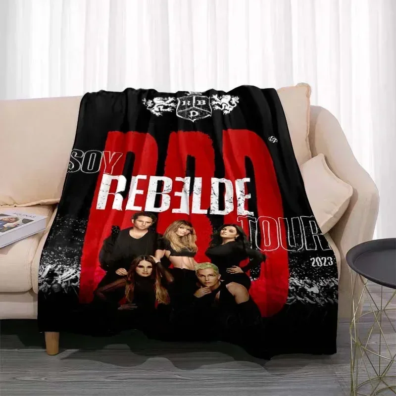 Fashionable Flannel Plush Blanket RBD Rebelde and Shakira Sublimation Soft Warm Blanket Bedroom Sofa Blanket  Blankets for Beds