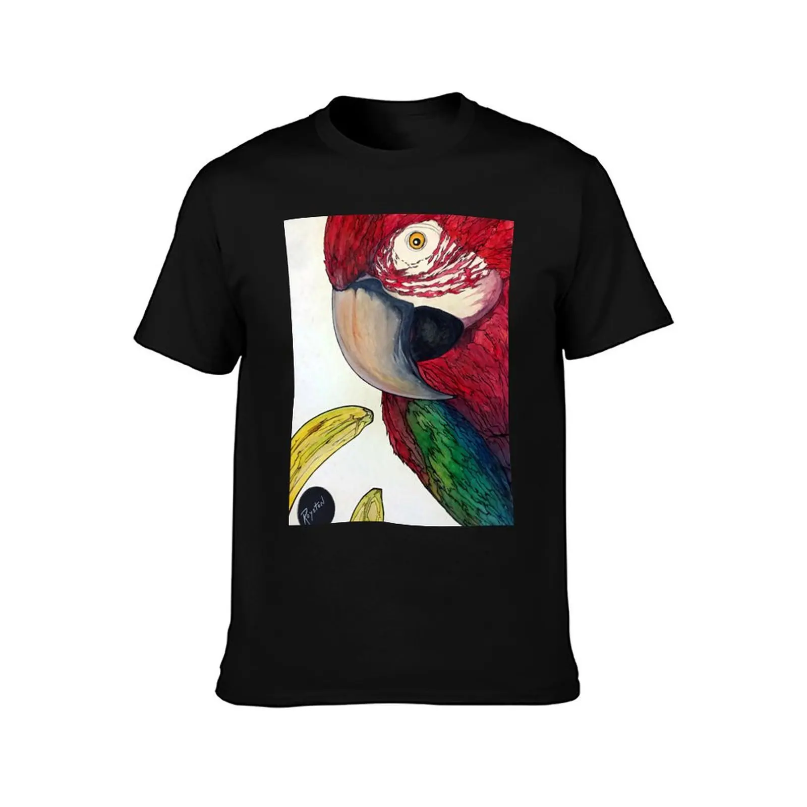 Greenwing Macaw T-Shirt Sporty Casual Quick Dry T-Shirt