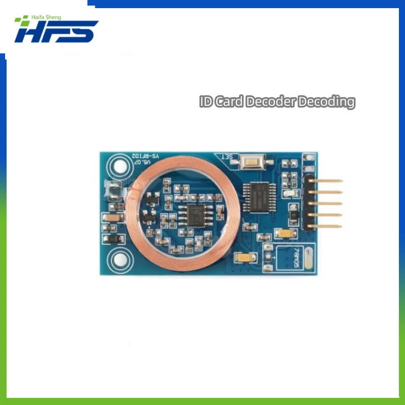 

ID Card Decoder Decoding RFID Reader Module 125KHz TK4100 UART Output Board For Access Control DIY Modification