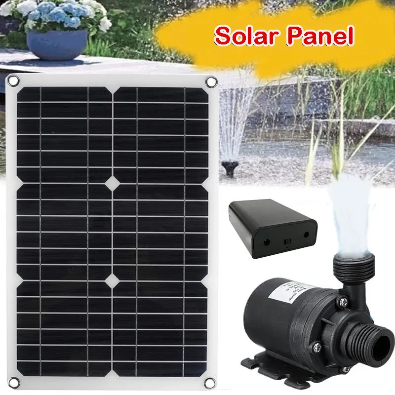 Single crystal 20W 18V 12V battery box water pump set, high flow green environmental protection set, suitable for gardens, etc