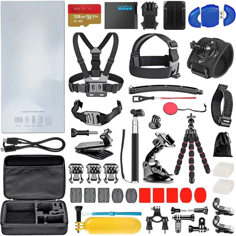 

HERO13 (Hero 13) Black - Waterproof Action Camera with 5.3K, 27MP Photos, Live Streaming, Webcam, Stabilization + 128GB