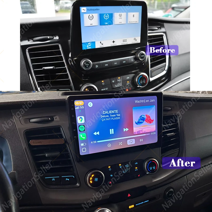 

Auto Radio Carplay For Ford Transit Custom 2019 2020 2021 2022 2023 2024 Dab Head Unit Gps Navigation Multimedia Bluetooth Stere