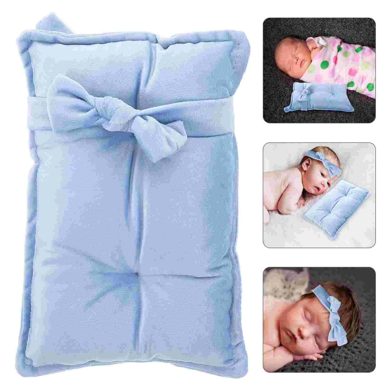 Newborn Photo Pillow Kids Travel Picture Baby Hair Accessories for Stuffing Cotton Bow Infant Headbands Girl