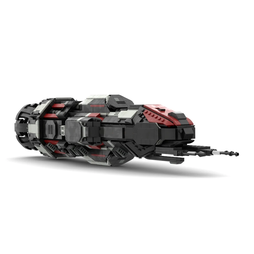 MOC 2024 Space Rocinante The Expanse Spaceship Building Blocks Set S4 Corvette-Class Frigate Airship Bricks Toys Children Gifts