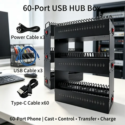 Mobile Phone Farm Box With USB 20 40 60 Port Box Mobile Farm Unified Management