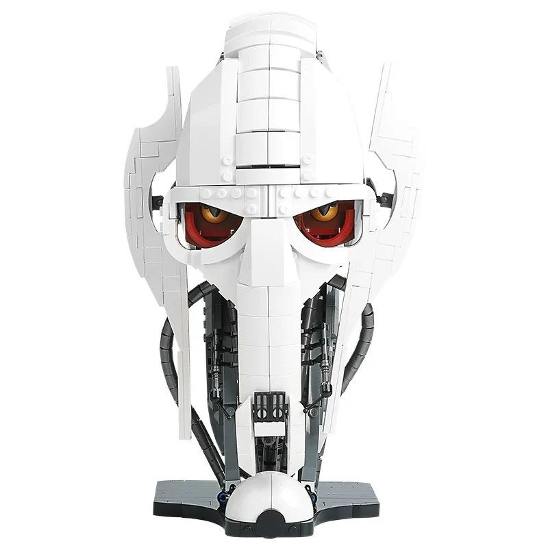 788 Uds. MOC General Grievous casco de bloques de construcción modelo película de guerra espacial decoración de escritorio Idea DIY juguetes de montaje regalos para niños