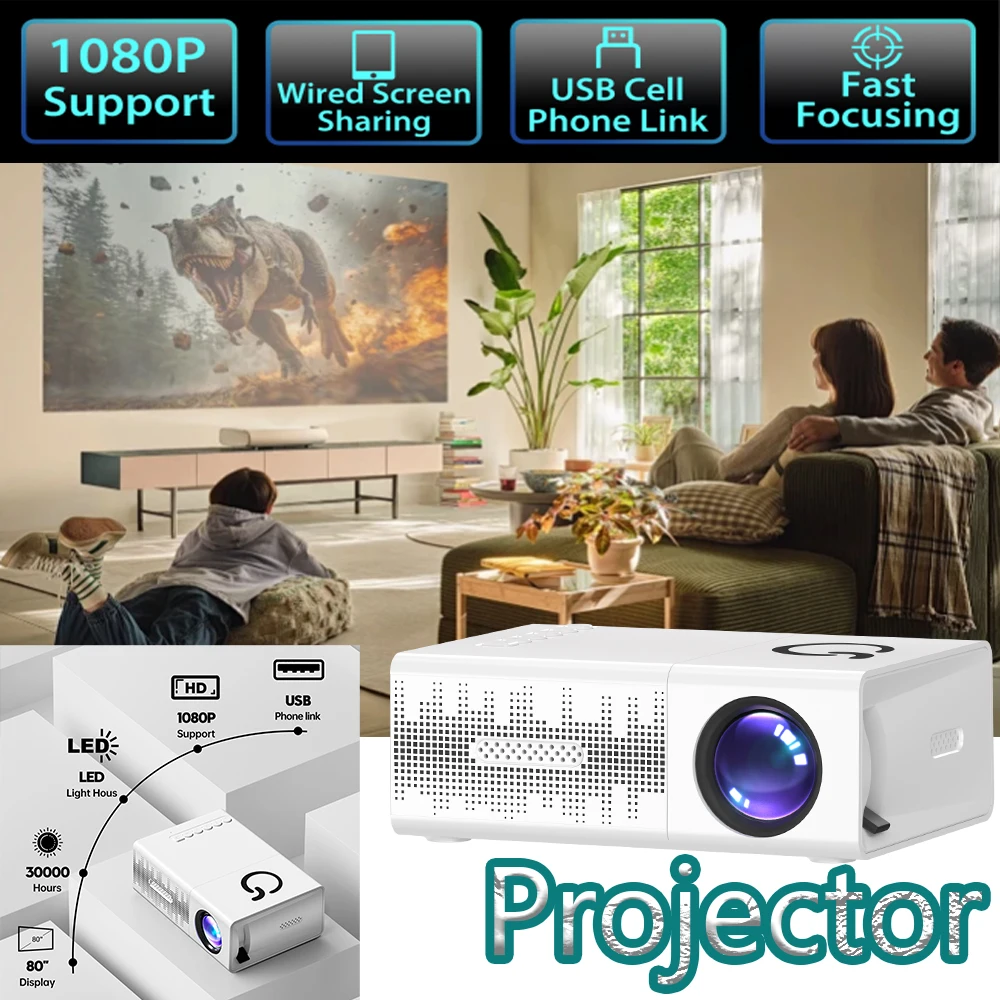 K6 Mini Projector N…