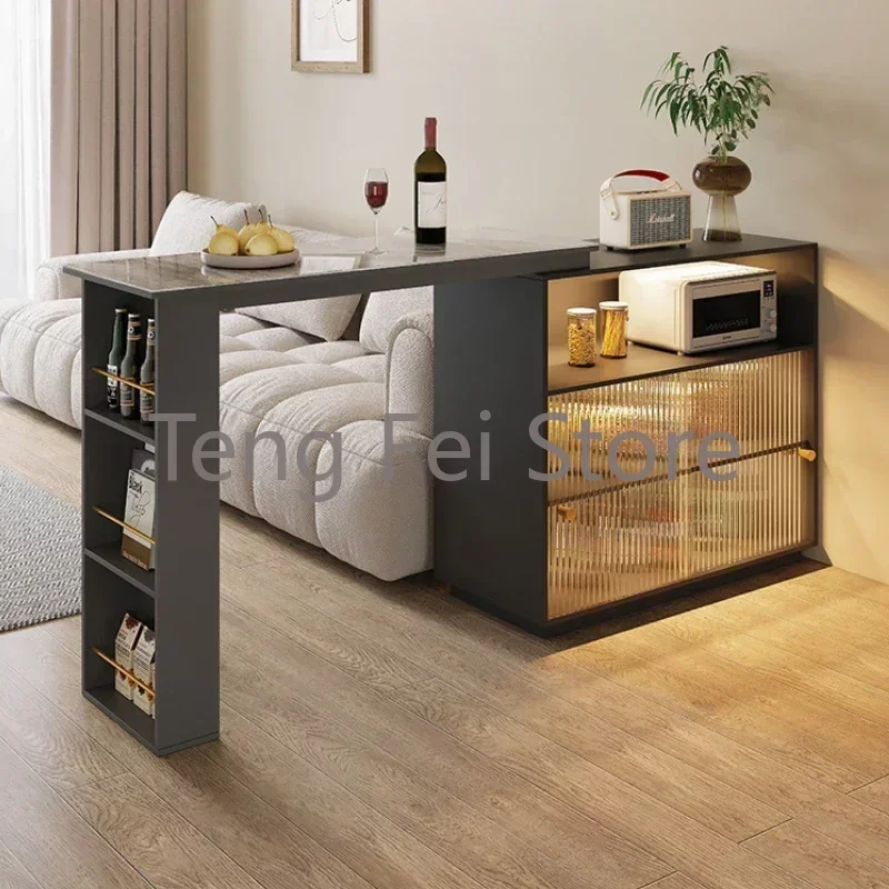 

Coffee Extendable Bar Tables Dining Room Cocktail Modern Long Bar Tables High Kitchen Keuken Tafeljes Home Furniture YY50BT